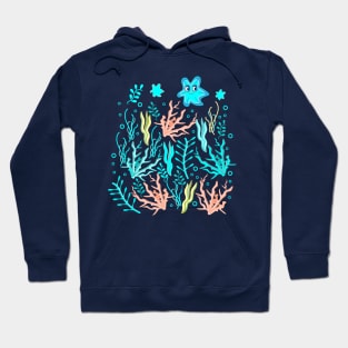 Starfish funny in the sea Hoodie